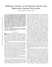 Multitaper Analysis of Evolutionary Spectra from Multivariate Spiking Observations