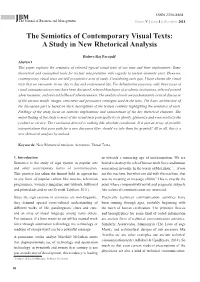 The Semiotics of Contemporary Visual Texts: a Study in New Rhetorical Analysis