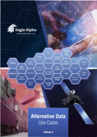 Alternative Data – Use Cases (Edition 6)