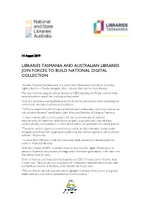 Libraries Tasmania and Australian Libraries Join Forces to Build National Digital Collection