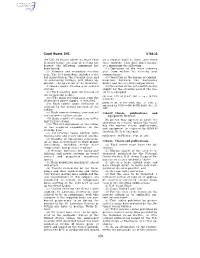 Coast Guard, DHS § 164.33