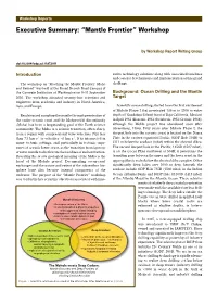 Executive Summary: “Mantle Frontier” Workshop