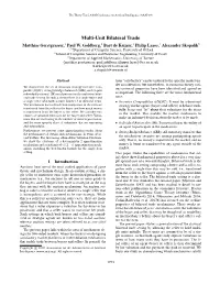 Multi-Unit Bilateral Trade Matthias Gerstgrasser,1 Paul W