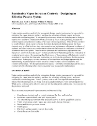 Sustainable Vapor Intrusion Controls – Designing an Effective Passive System