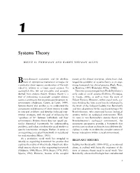 Systems Theory