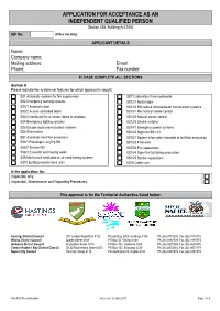 Application for IQP Approval