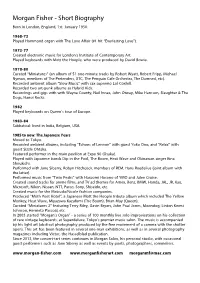 Biog Short for Website