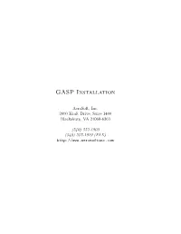GASP Installation