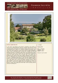 Luberon, Shepfold with View a Few Minutes from Bonnieux And