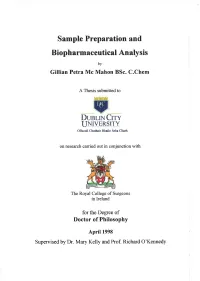 Solid-Phase Extraction Is Discussed