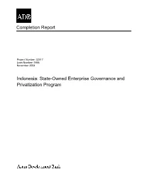 State-Owned Enterprise Governance and Privatization Program