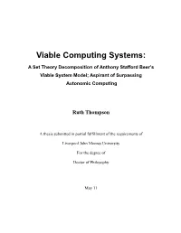 Viable Computing Systems