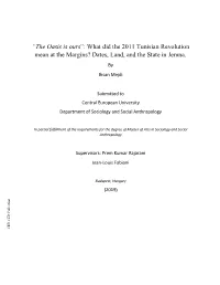 What Did the 2011 Tunisian Revolution Mean at the Margins? Dates, Land, and the State in Jemna