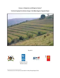 Analysis of Adaptation and Mitigation Options1 Territorial Approach To