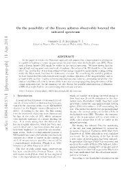 On the Possibility of the Dyson Spheres Observable Beyond The