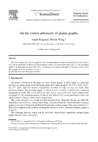 On the Vertex-Arboricity of Planar Graphs