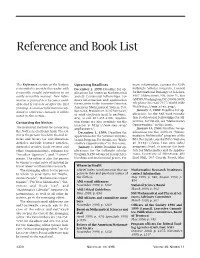 Reference and Book List