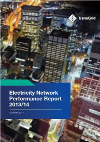 Transgrid 2013-14 Electricity Network Performance Report