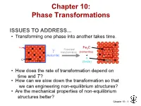 Chapter 10: Phase Transformations