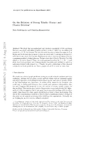 On the Relation of Strong Triadic Closure and Cluster Deletion