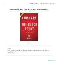 Read PDF // Summary of the Black Count: by Tom Reiss