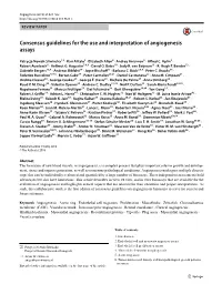 Consensus Guidelines for the Use and Interpretation of Angiogenesis Assays