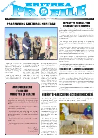 Eritrea Profile 12 December 2020