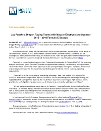For Immediate Release