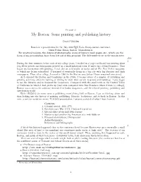 My Boston: Some Printing and Publishing History