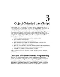 Object-Oriented Javascript