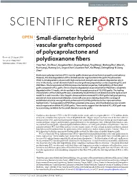 Small-Diameter Hybrid Vascular Grafts Composed of Polycaprolactone And