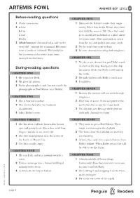 Artemis Fowl Answer Key Level 4