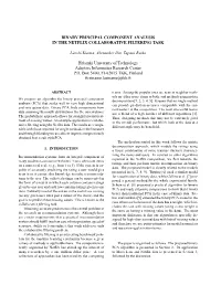 Binary Principal Component Analysis in the Netflix Collaborative Filtering Task