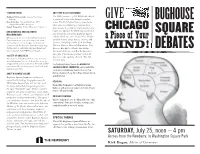 Bughouse Square Debates Are Ceased to Exist
