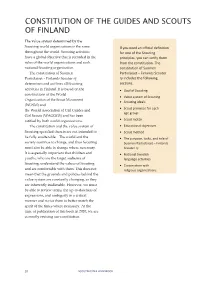 Constitution of the Guides and Scouts of Finland