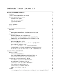 Sample Laws5006: Torts + Contracts Ii