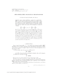 The Generalized Triangular Decomposition