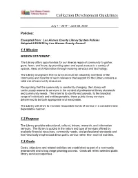 Collection Development Guidelines
