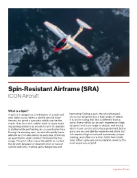 Spin-Resistant Airframe (SRA)
