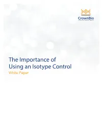 The Importance of Using an Isotype Control