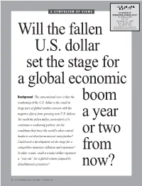 Will the Fallen U.S. Dollar Set the Stage