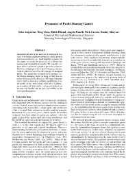 Dynamics of Profit-Sharing Games