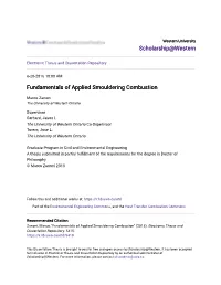 Fundamentals of Applied Smouldering Combustion