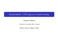 Grothendieck C(K)-Spaces of Small Density