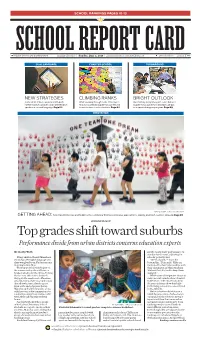 Top Grades Shift Toward Suburbs Performance Divide from Urban Districts Concerns Education Experts