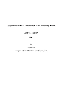 12 Month Summary for Esperance Recovery Team and General Works