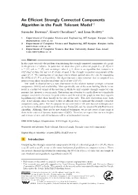 An Efficient Strongly Connected Components Algorithm In
