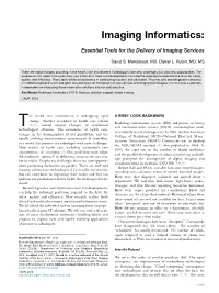 Imaging Informatics