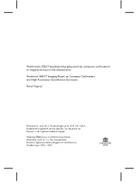 Preclinical SPECT Imaging Based on Compact Collimators and High Resolution Scintillation Detectors