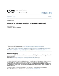 Reasons for Building Tabernacles